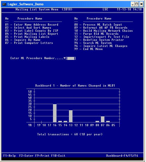 ML System Menu